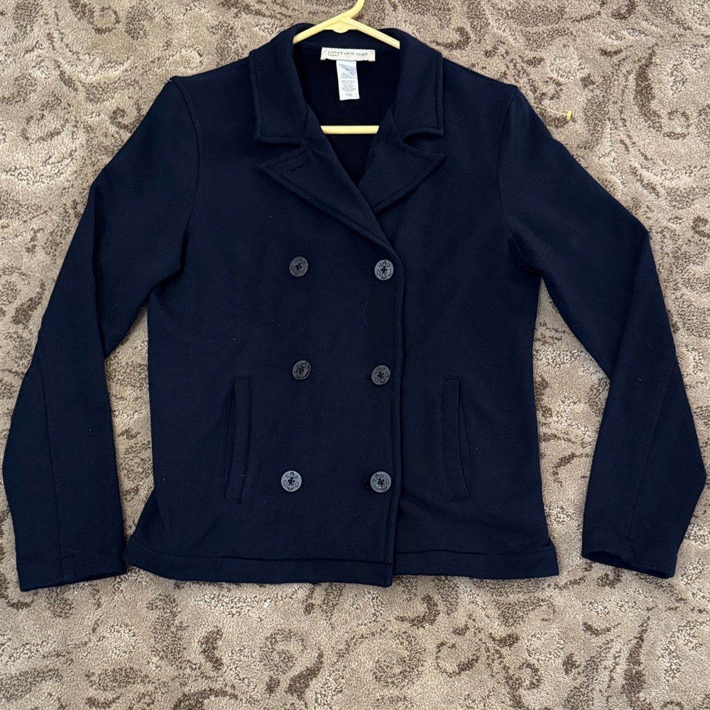 Jones New York Navy Pea Coat